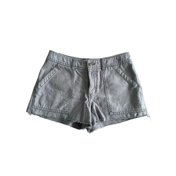 FREE PEOPLE Women’s Gray Wash Casual Shorts Size 4 - Picture 3 of 9